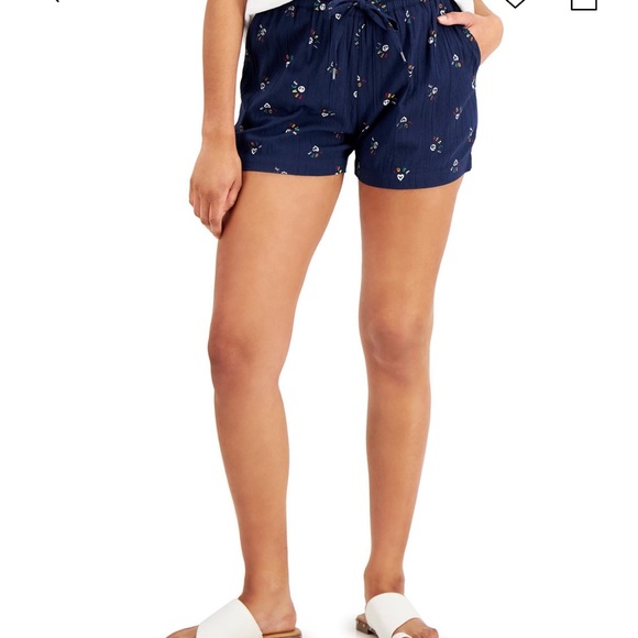 Style & Co Peace-Print Shorts - Picture 2 of 11